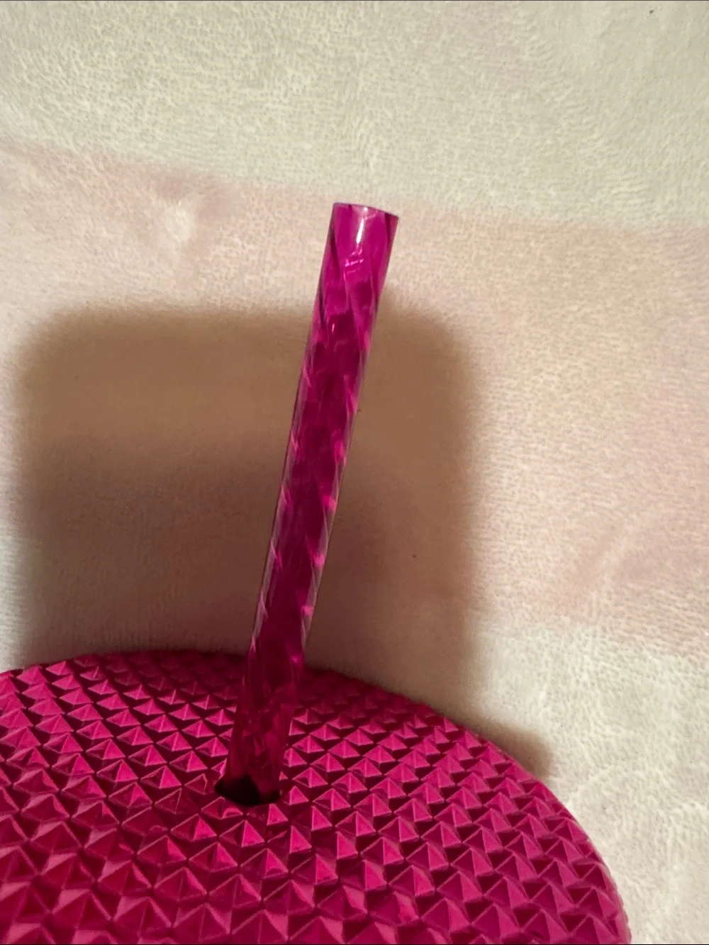 Starbucks Metallic Fuchsia Studded Tumbler with Straw